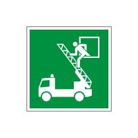 Rettungsschild Rettungsfenster