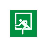 Rettungsschild Rettungsfenster