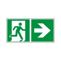Rettungswegschild rechts
