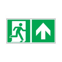 Rettungswegschild  geradeaus