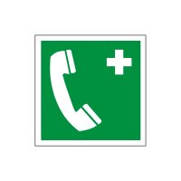 Rettungsschild Notruftelefon