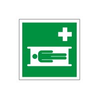 Rettungsschild Krankentrage